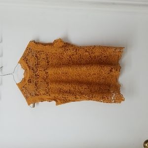 Yellow Lace Blouse